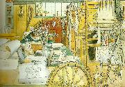 verkstaden-brita i verkstaden, Carl Larsson